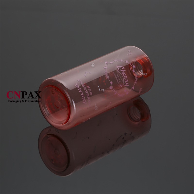 cylinder round PET plastic bottles