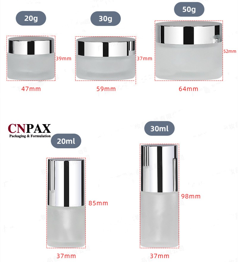 serum pump glass bottles