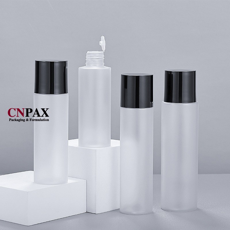 flush cap plastic bottles facial toner bottles