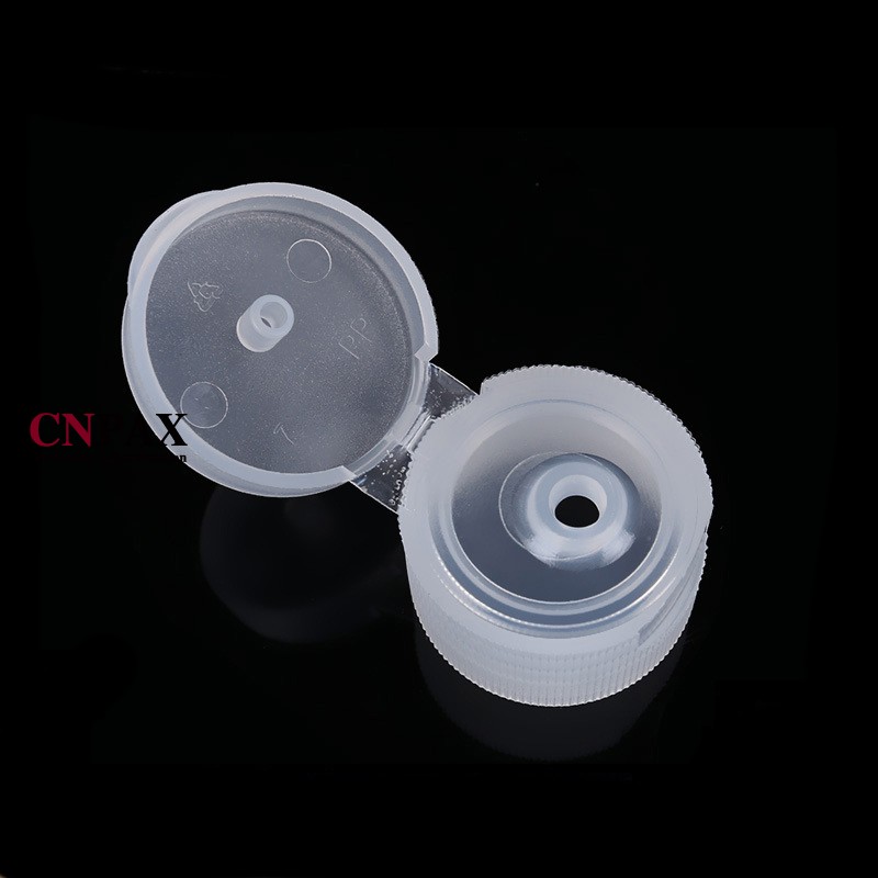 24-410 24 mm Natural Ribbed PP Plastic Flip Top Cap