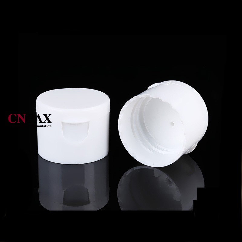 28-410 White Smooth PP Plastic Flip Top Cap