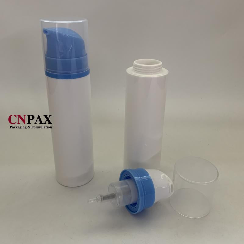 CNPAX EMBALLAGE Bouteilles distributrices à pompe sans air de 100 ml 3,3 oz Bouteilles de mousse à bulles nettoyantes