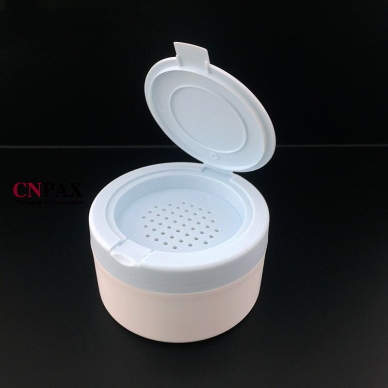 140g body loose powder jar container