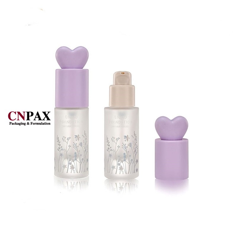 cute liquid foundation glass bottles