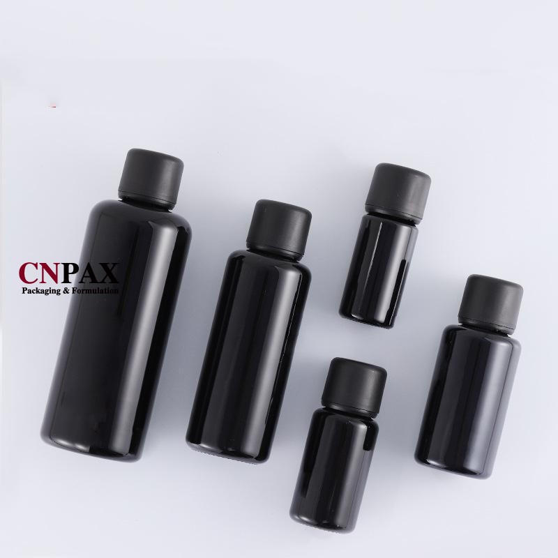 matte black tamper evident screw cap