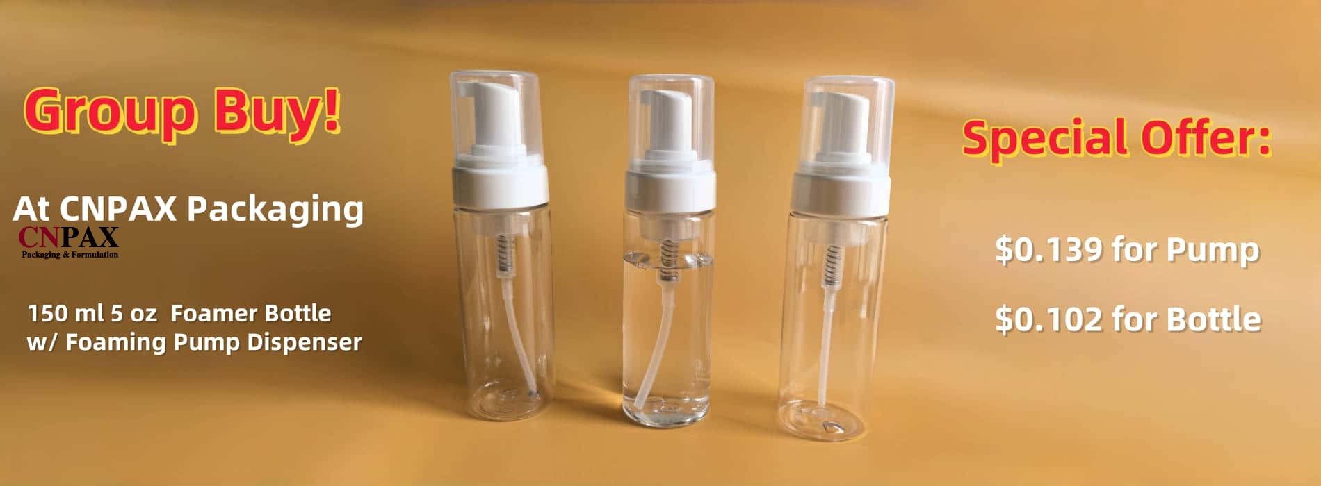 CNPAX Packaging Special Offre de 150 ml de bouteilles en plastique en plastique 5 oz