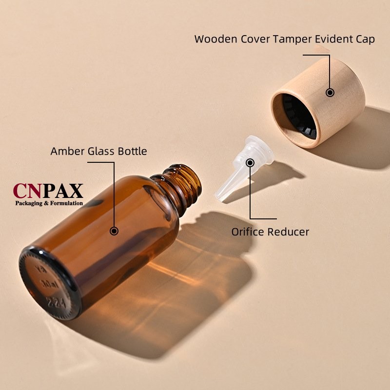 essential oil bottle with orifice reducer